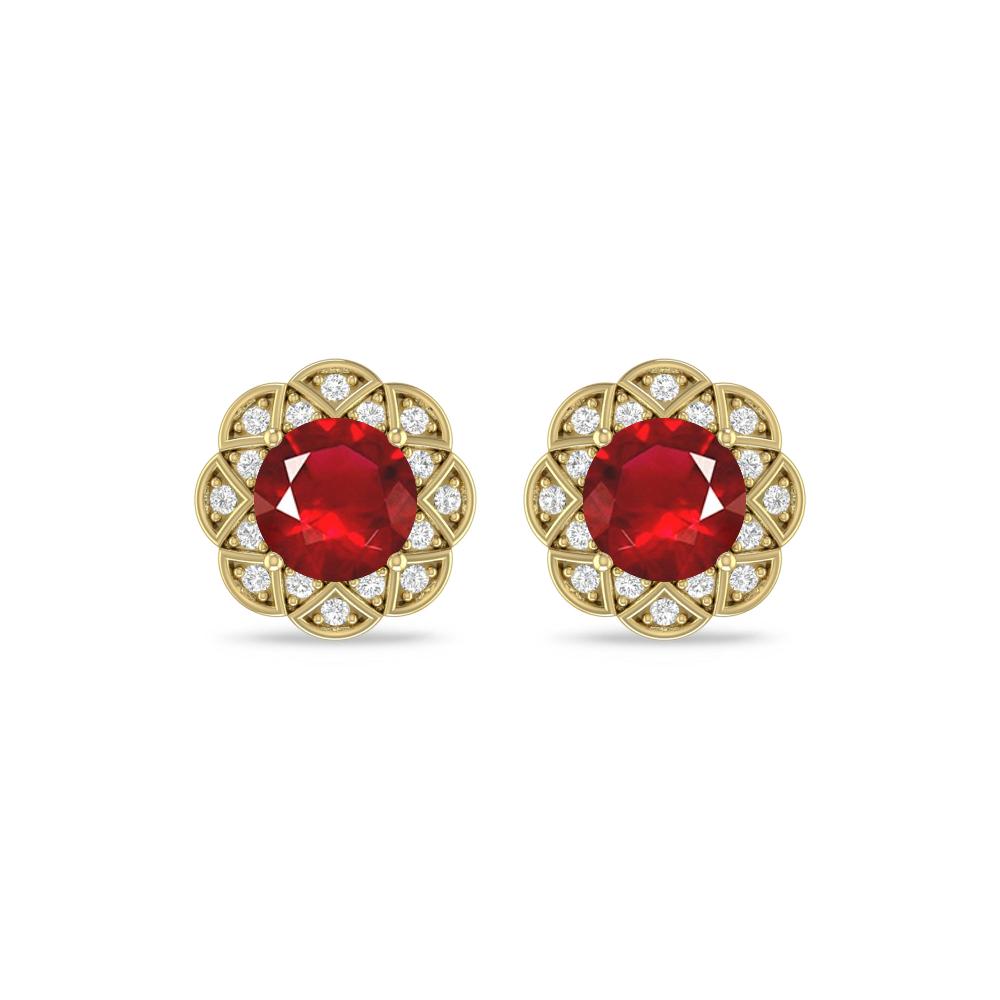 Yellow Gold - Ruby