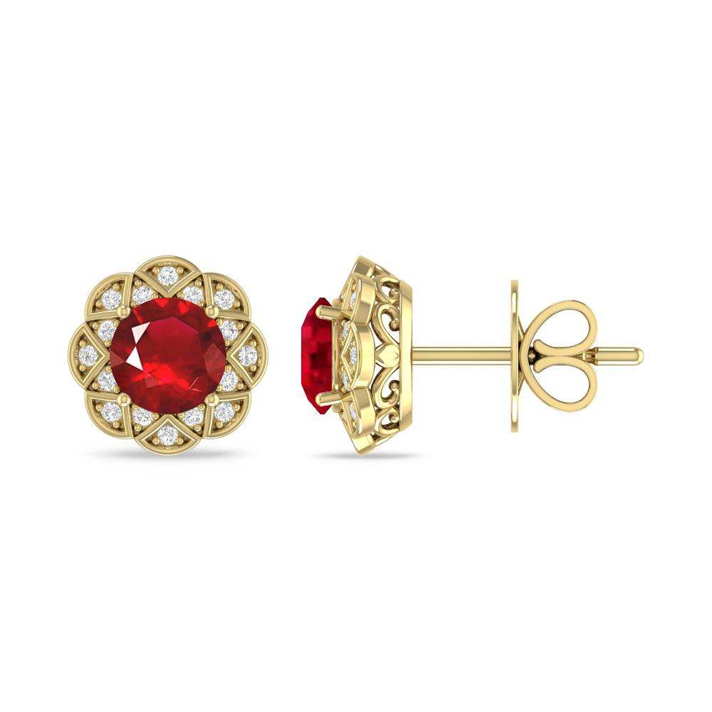Yellow Gold - Ruby