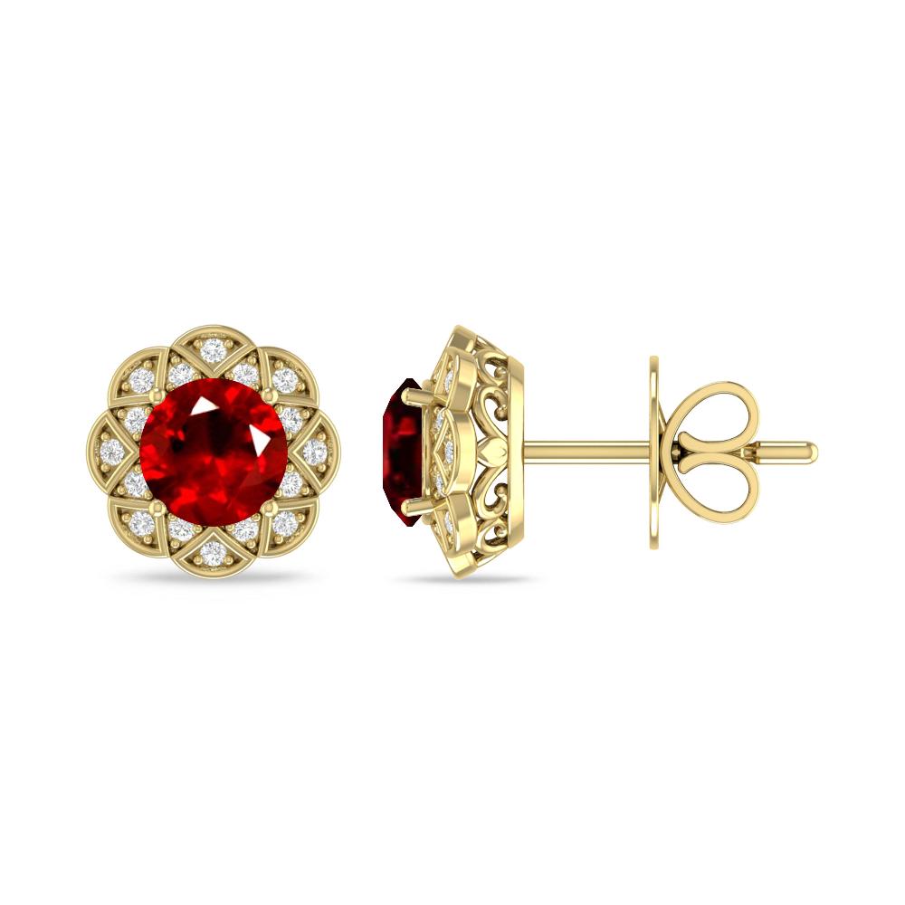 Yellow Gold - Ruby