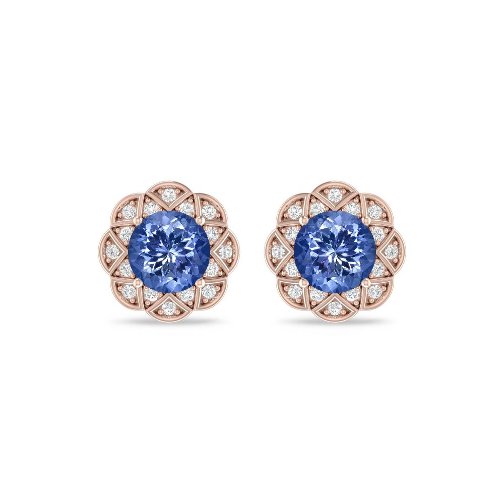 Rose Gold - Tanzanite