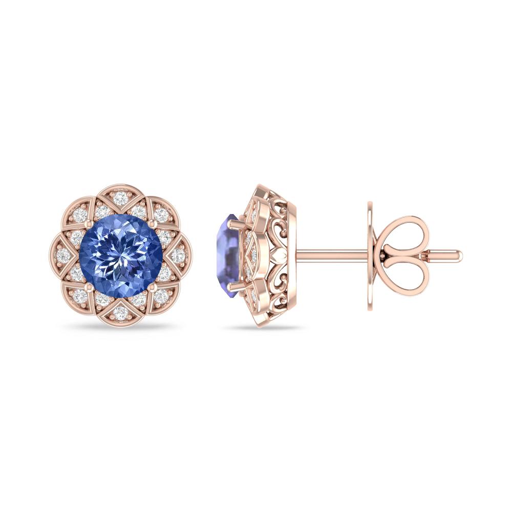 Rose Gold - Tanzanite