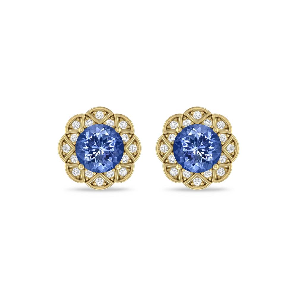 Yellow Gold - Tanzanite