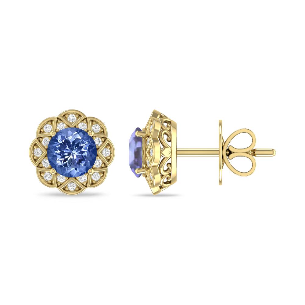 Yellow Gold - Tanzanite