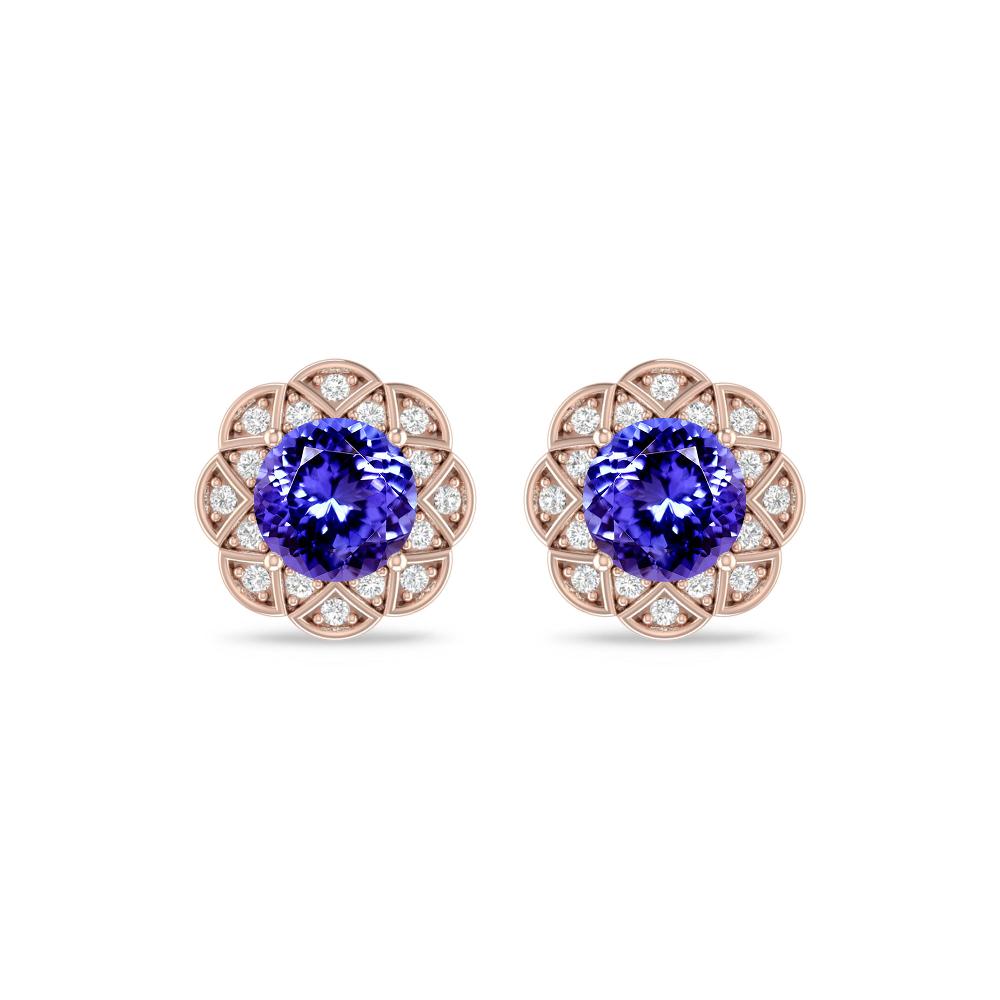 Rose Gold - Tanzanite