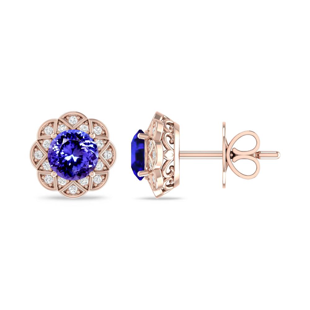 Rose Gold - Tanzanite