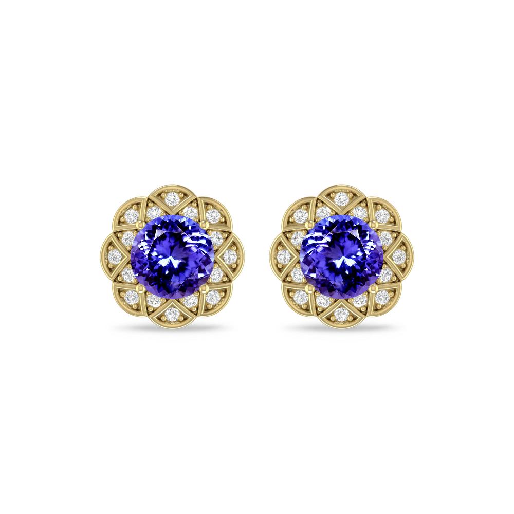 Yellow Gold - Tanzanite