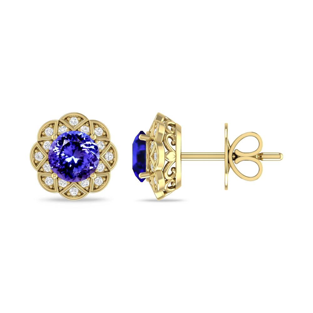 Yellow Gold - Tanzanite