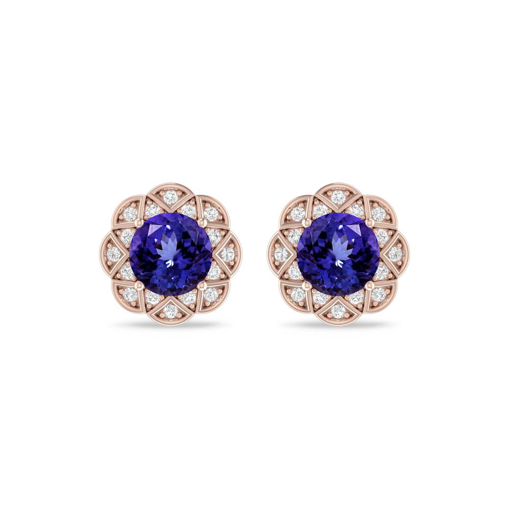 Rose Gold - Tanzanite