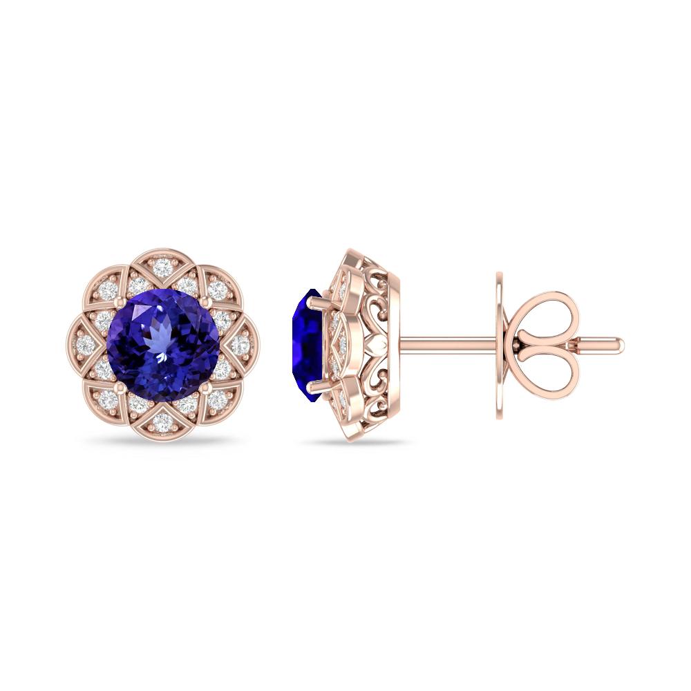 Rose Gold - Tanzanite