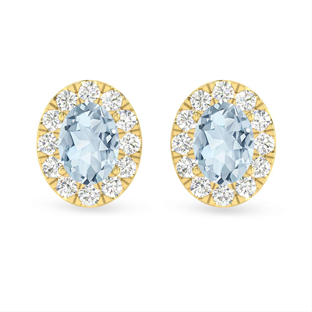 Yellow Gold - Aquamarine