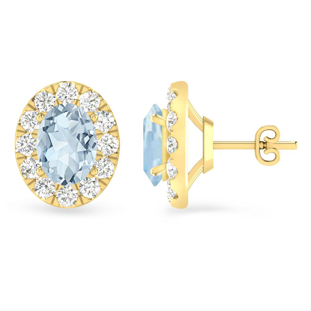 Yellow Gold - Aquamarine