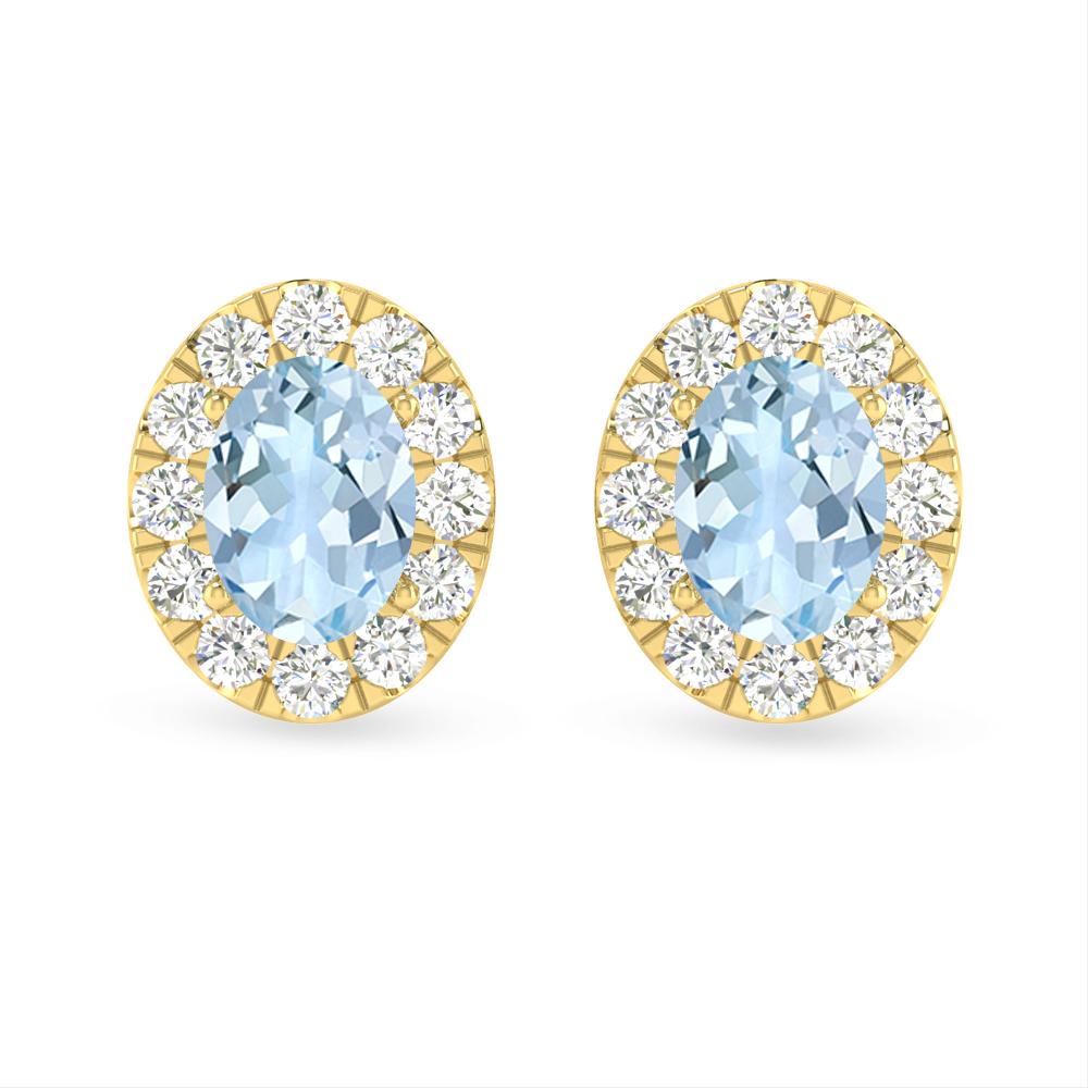 Yellow Gold - Aquamarine