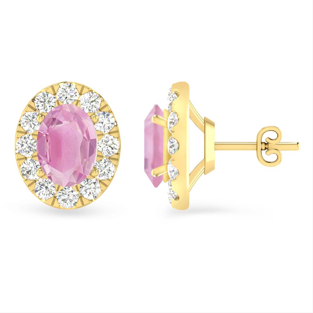 Yellow Gold - Pink Tourmaline