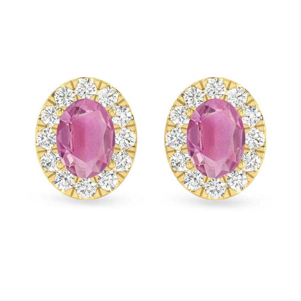 Yellow Gold - Pink Tourmaline