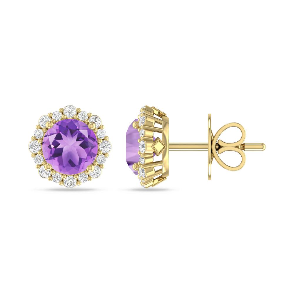 Yellow Gold - Amethyst