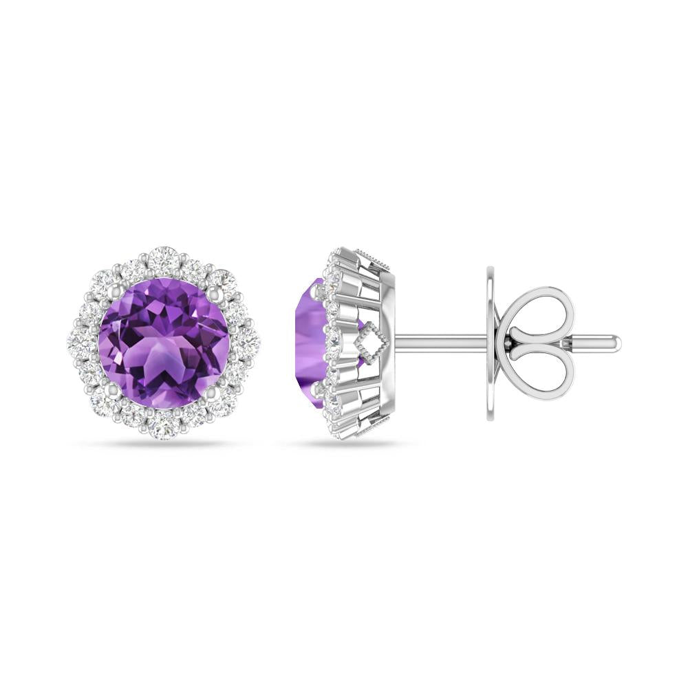 White Gold - Amethyst