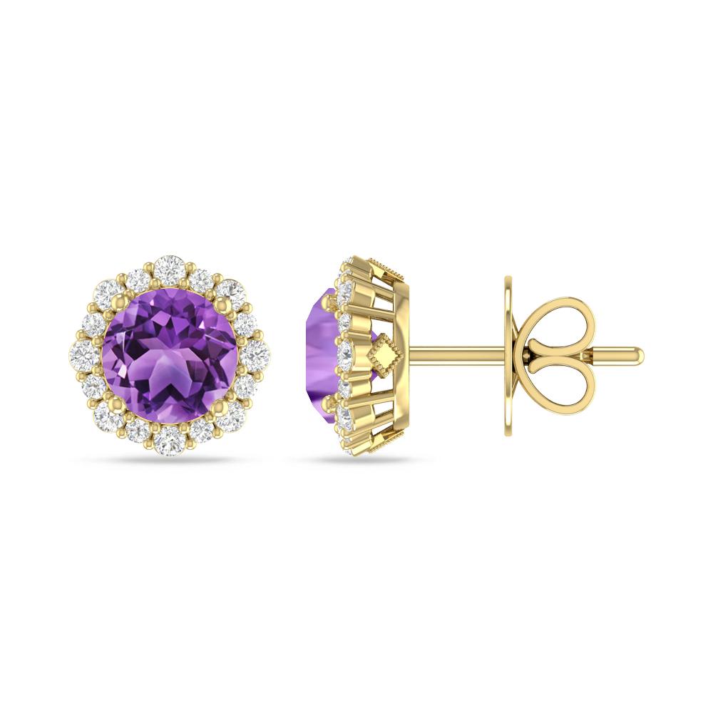 Yellow Gold - Amethyst