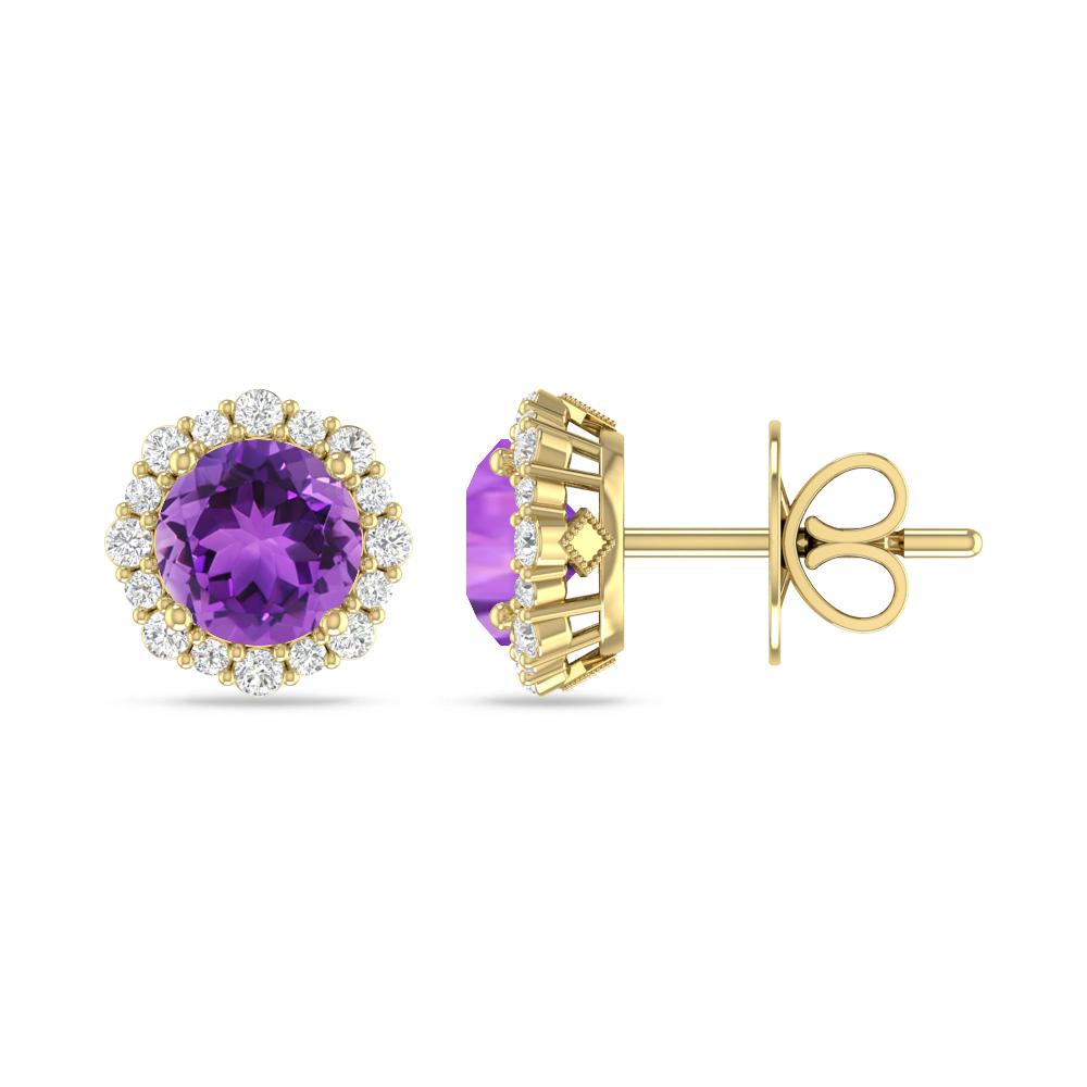 Yellow Gold - Amethyst