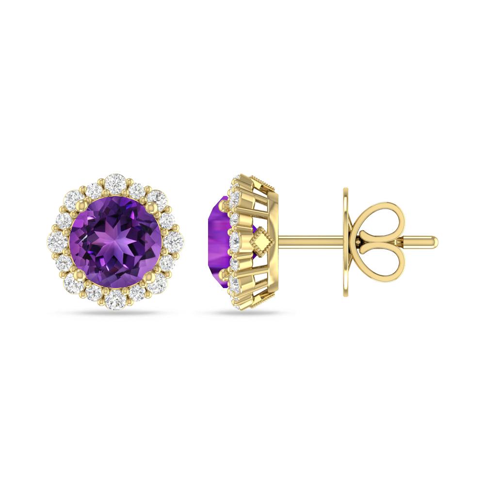 Yellow Gold - Amethyst