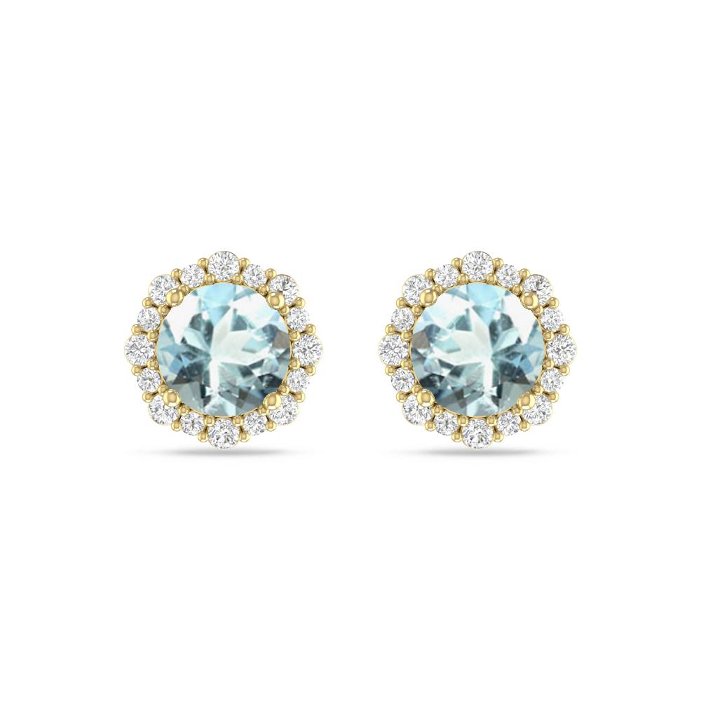 Yellow Gold - Aquamarine