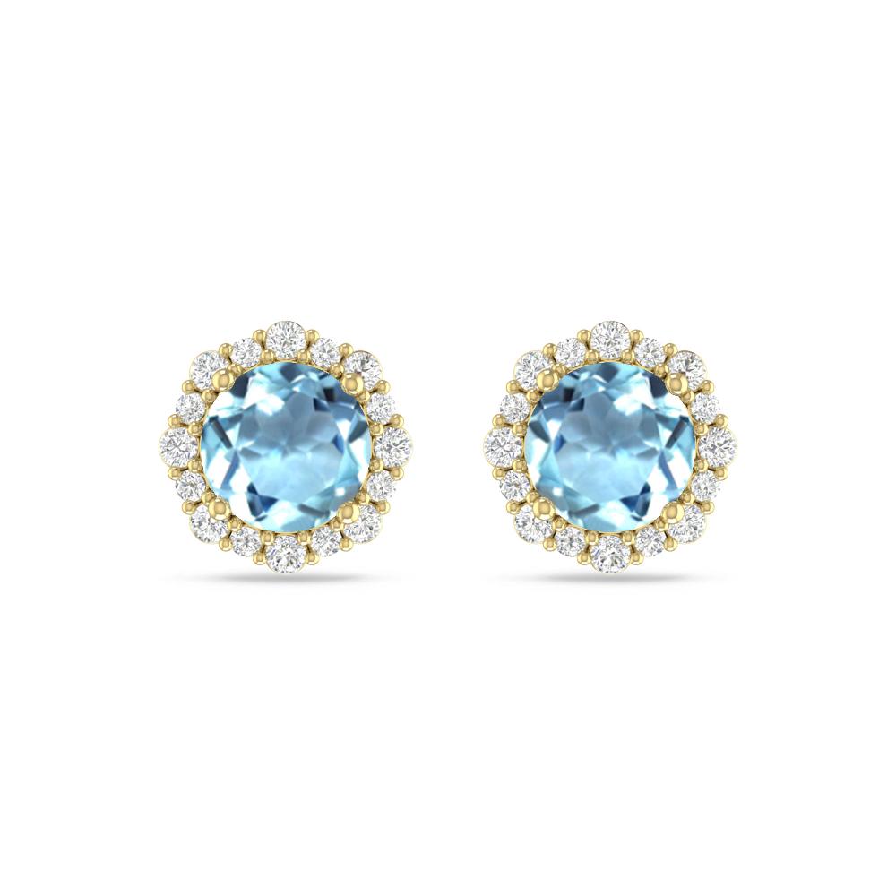 Yellow Gold - Aquamarine