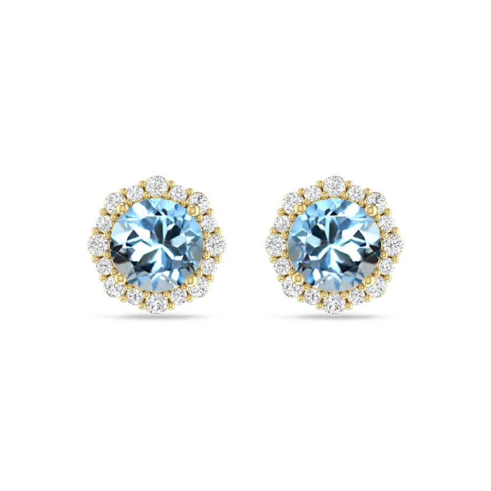Yellow Gold - Aquamarine