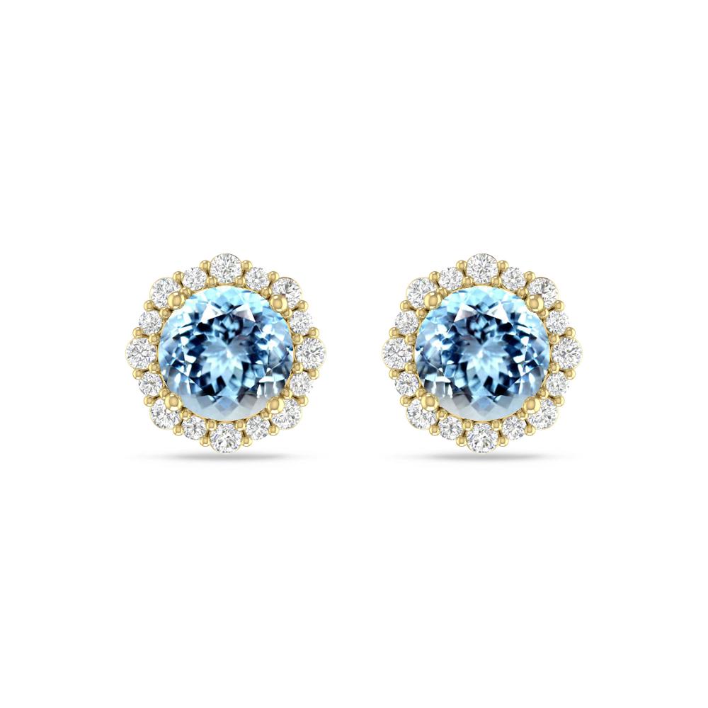 Yellow Gold - Aquamarine