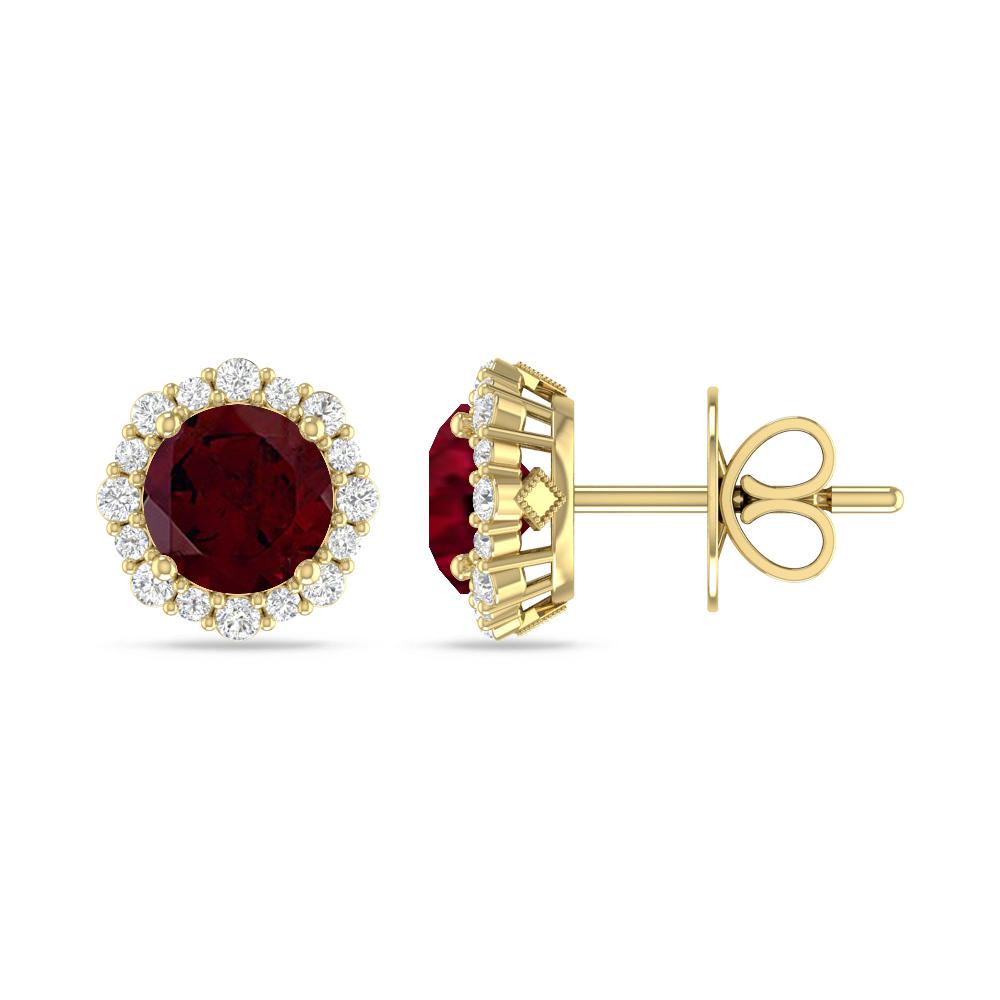 Yellow Gold - Garnet