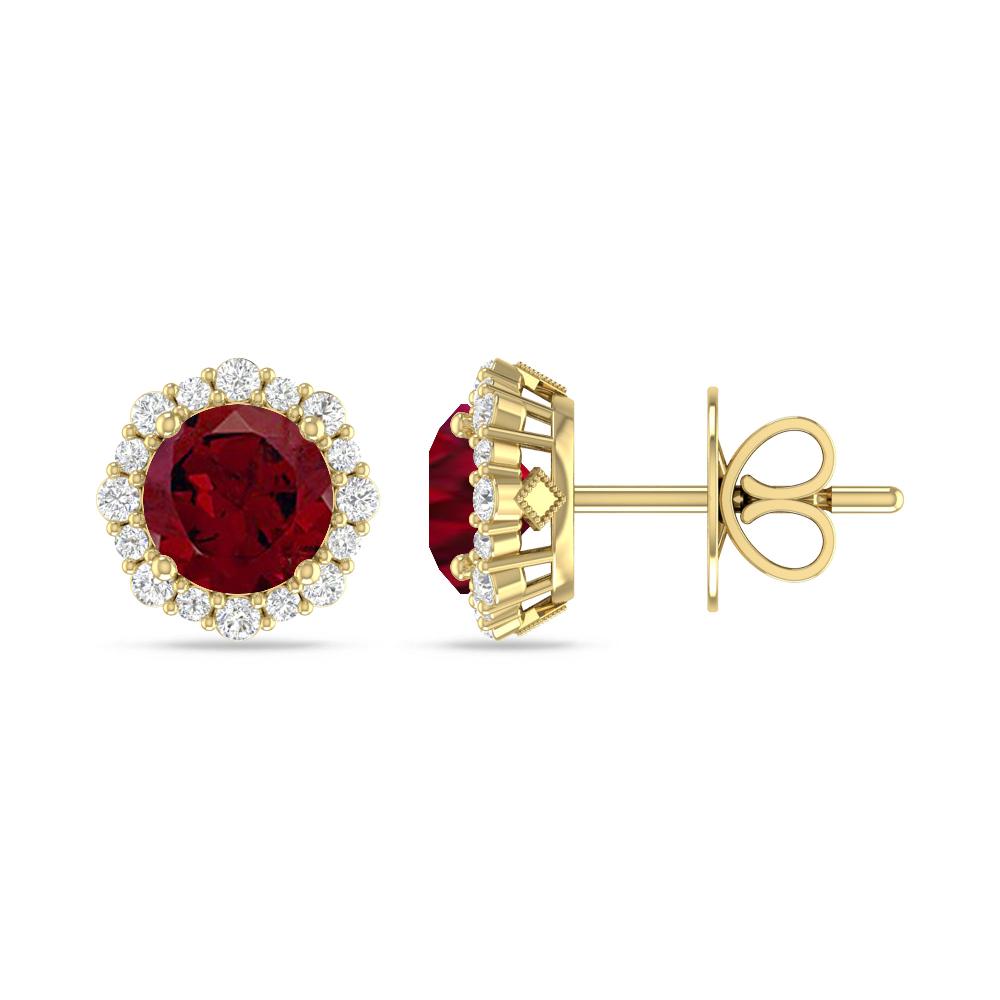 Yellow Gold - Garnet
