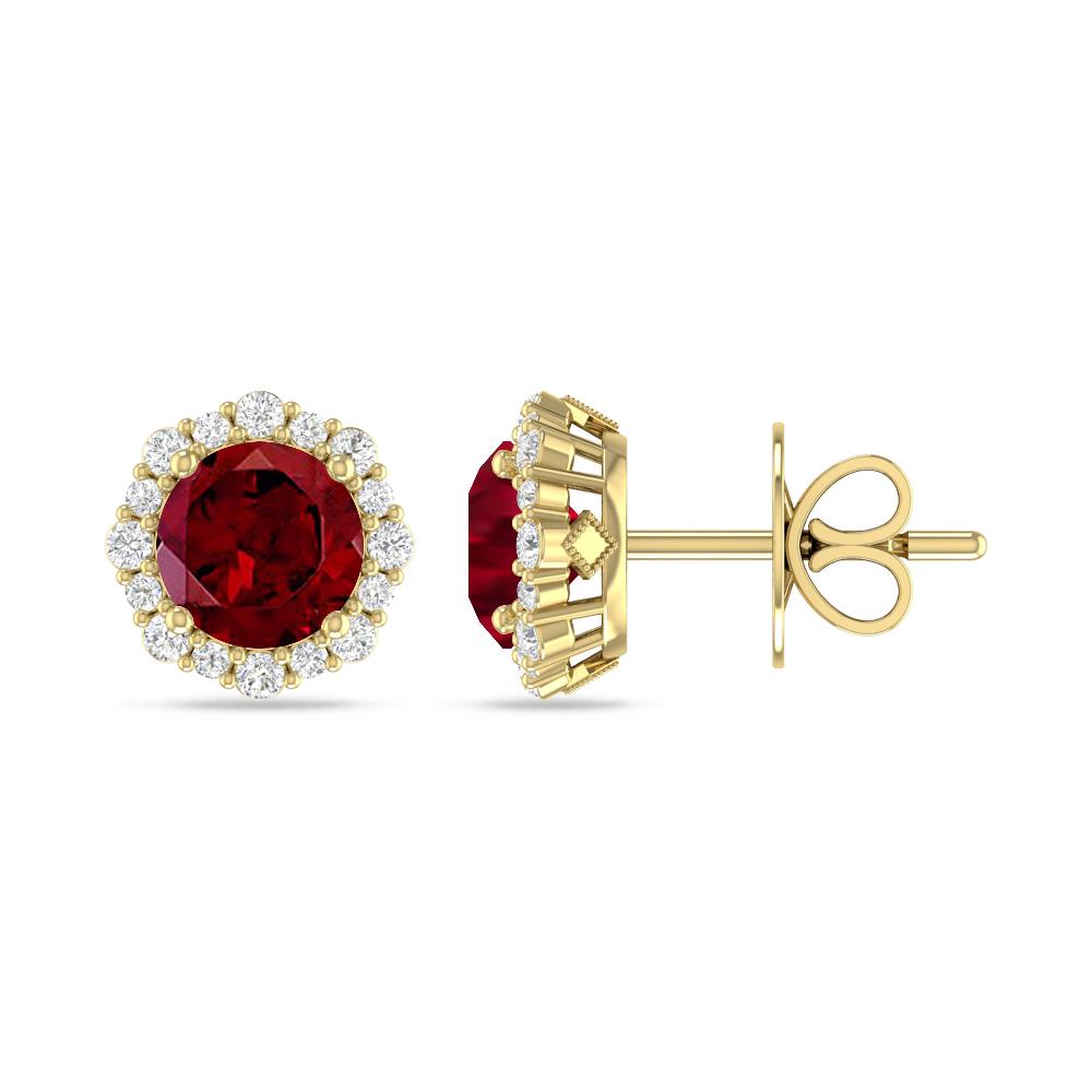 Yellow Gold - Garnet