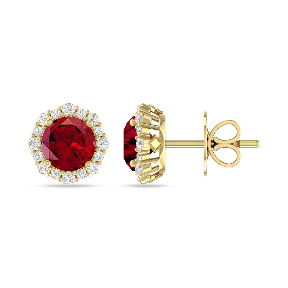 Yellow Gold - Garnet