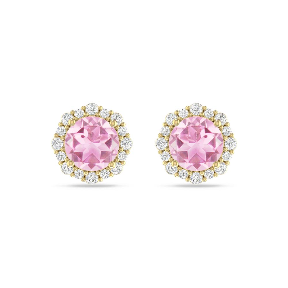 Yellow Gold - Pink Tourmaline