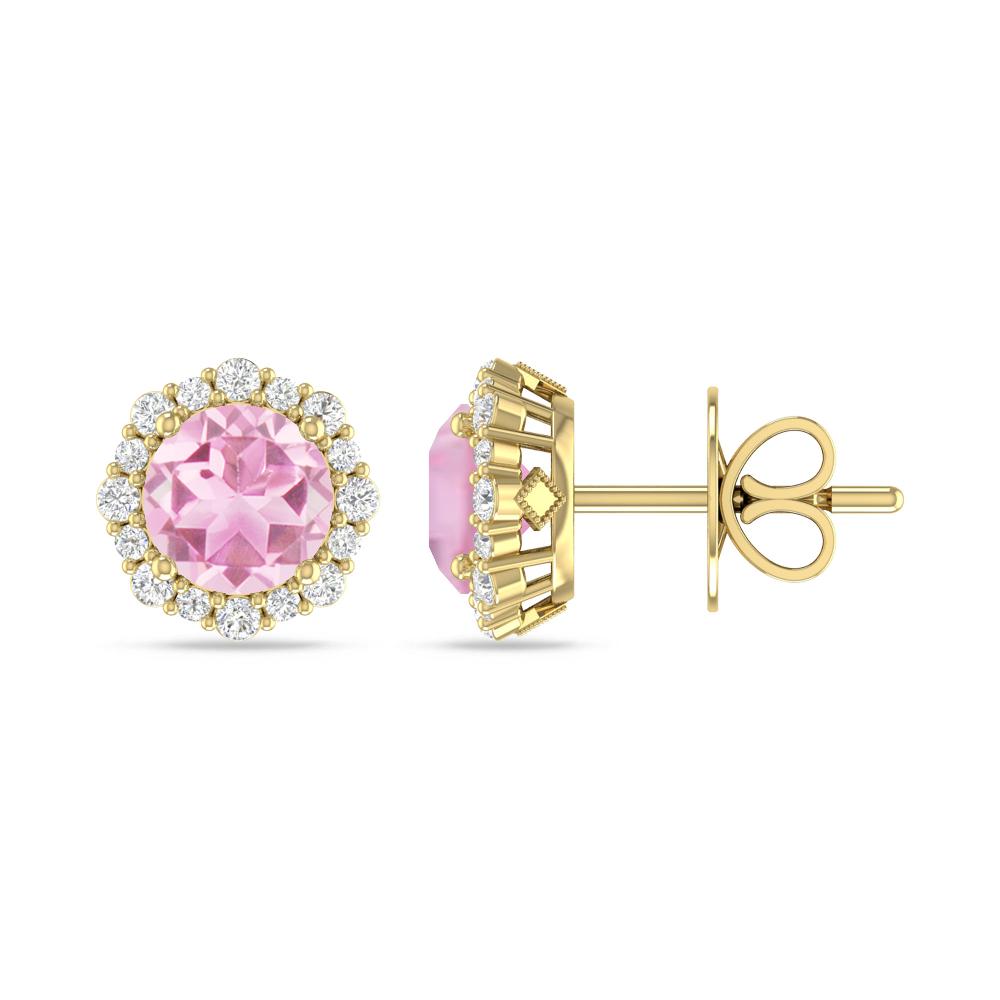 Yellow Gold - Pink Tourmaline