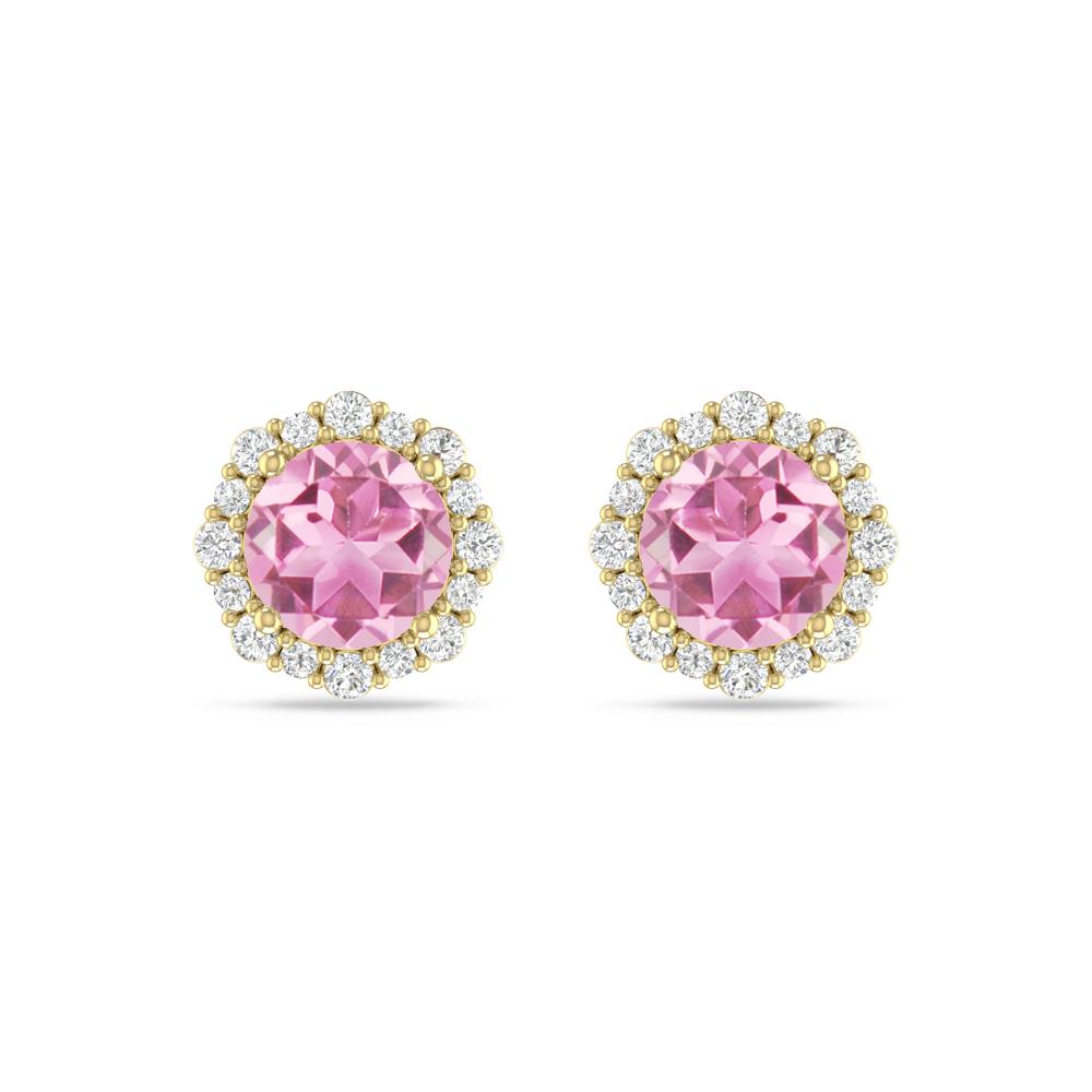 Yellow Gold - Pink Tourmaline