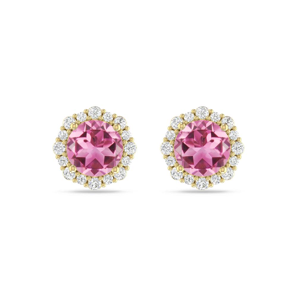 Yellow Gold - Pink Tourmaline