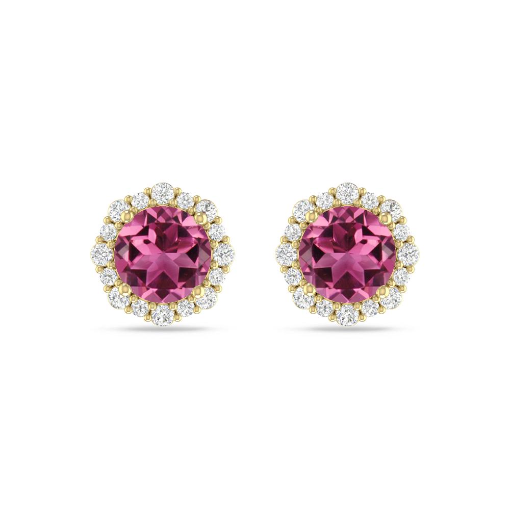 Yellow Gold - Pink Tourmaline