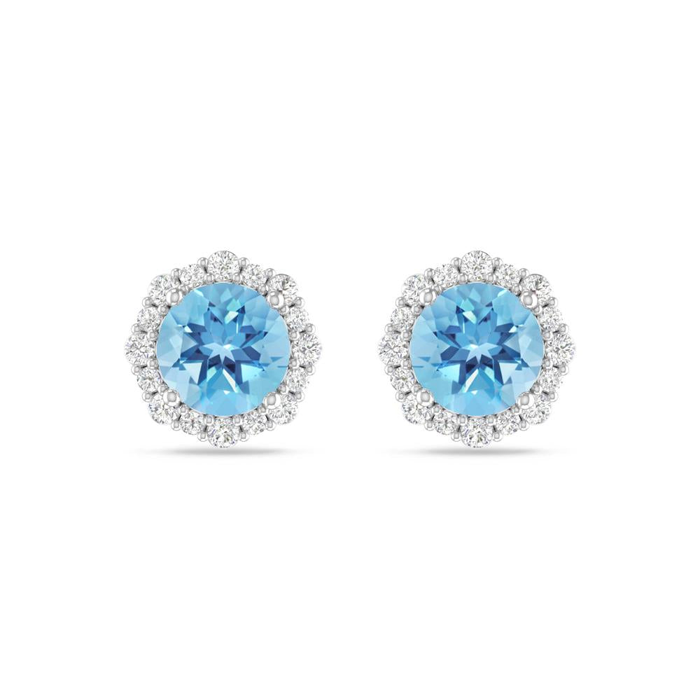 White Gold - Blue Topaz