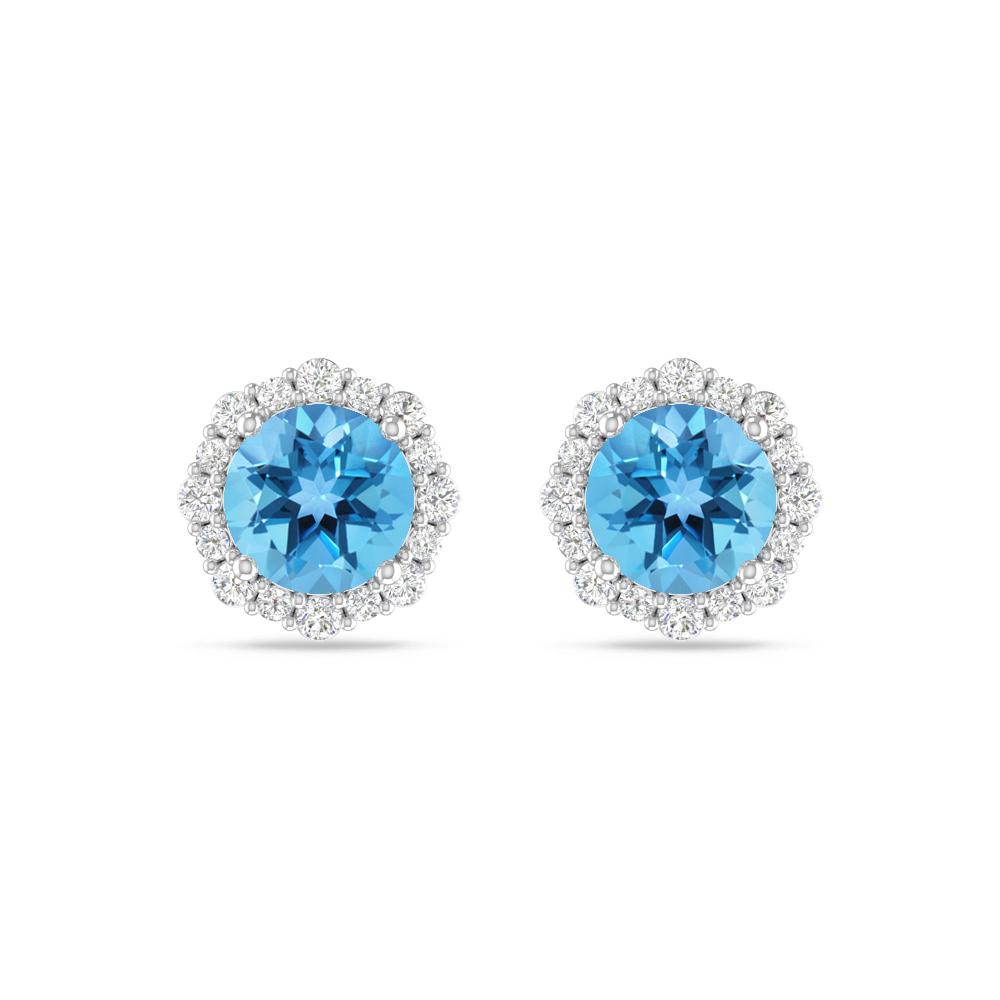 White Gold - Blue Topaz
