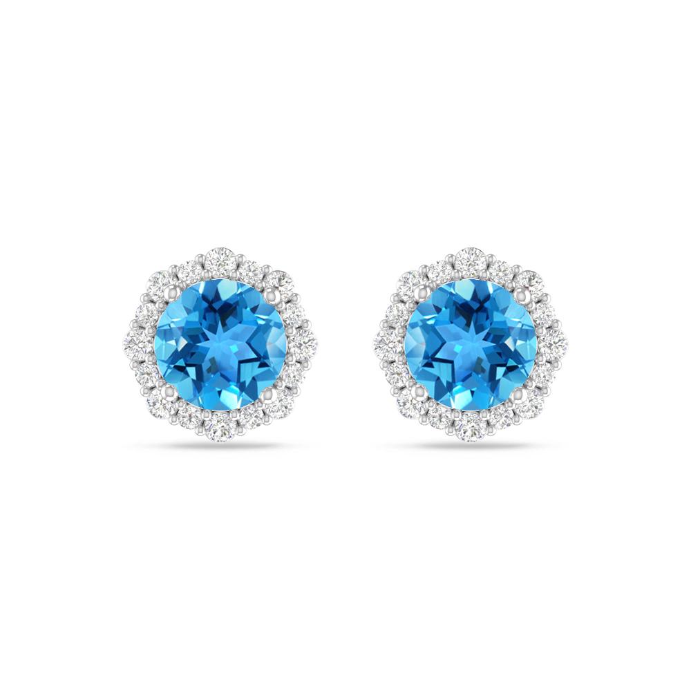 White Gold - Blue Topaz