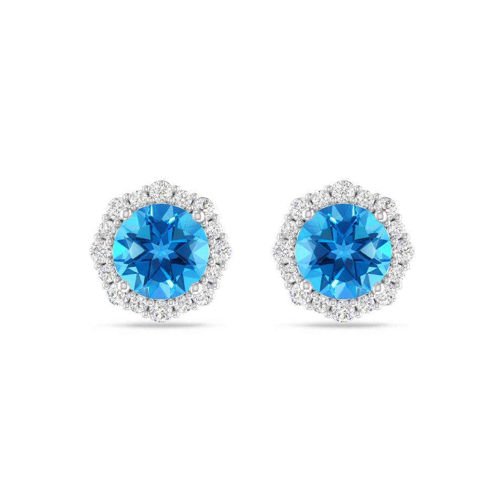 White Gold - Blue Topaz