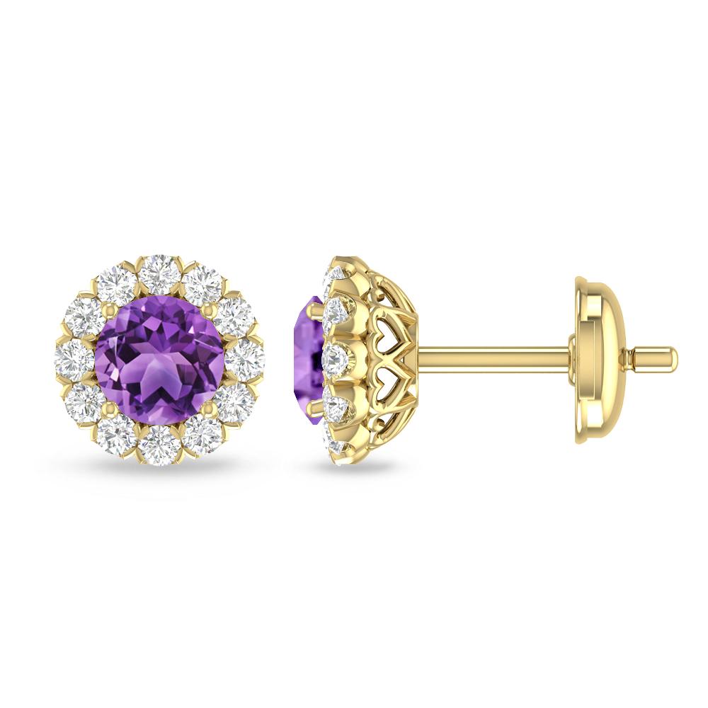 Yellow Gold - Amethyst