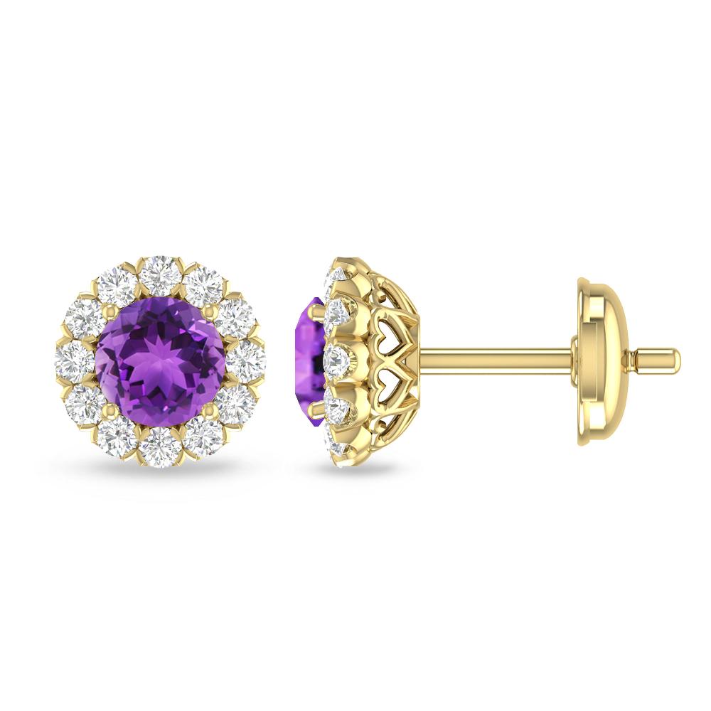 Yellow Gold - Amethyst