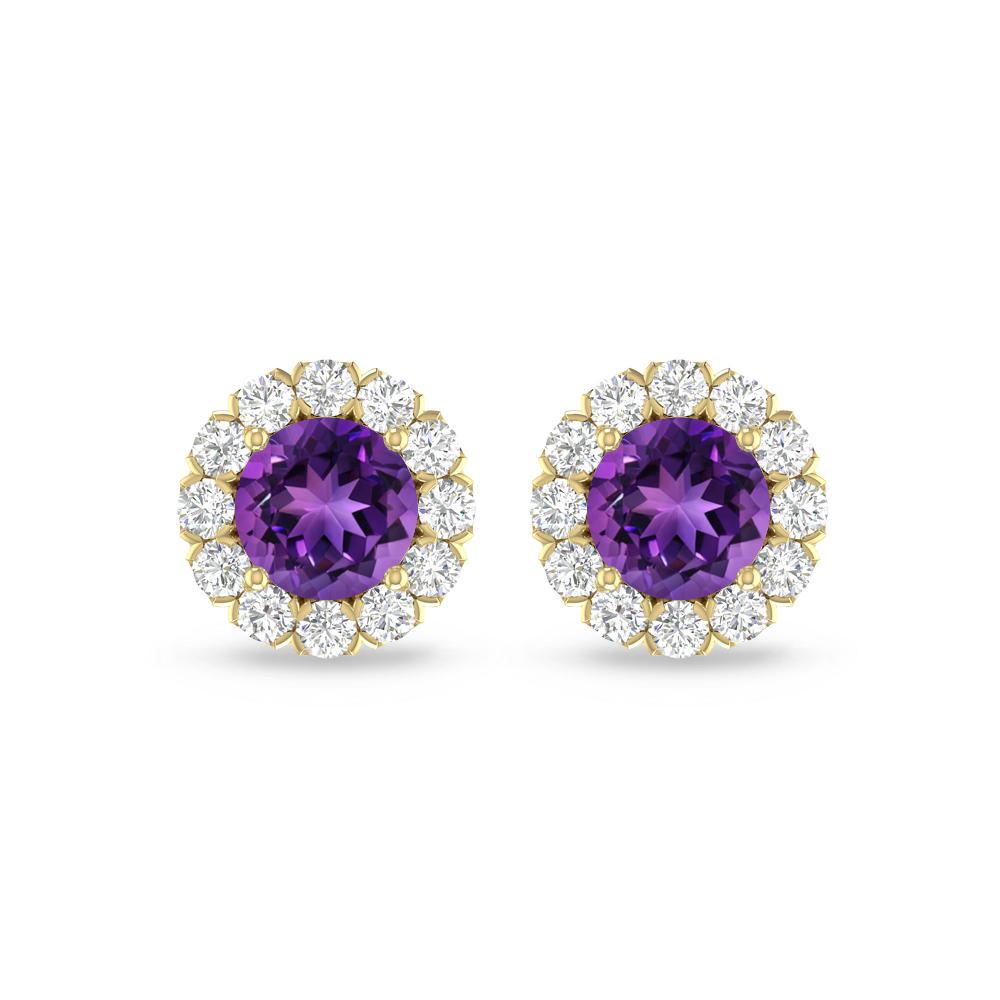 Yellow Gold - Amethyst