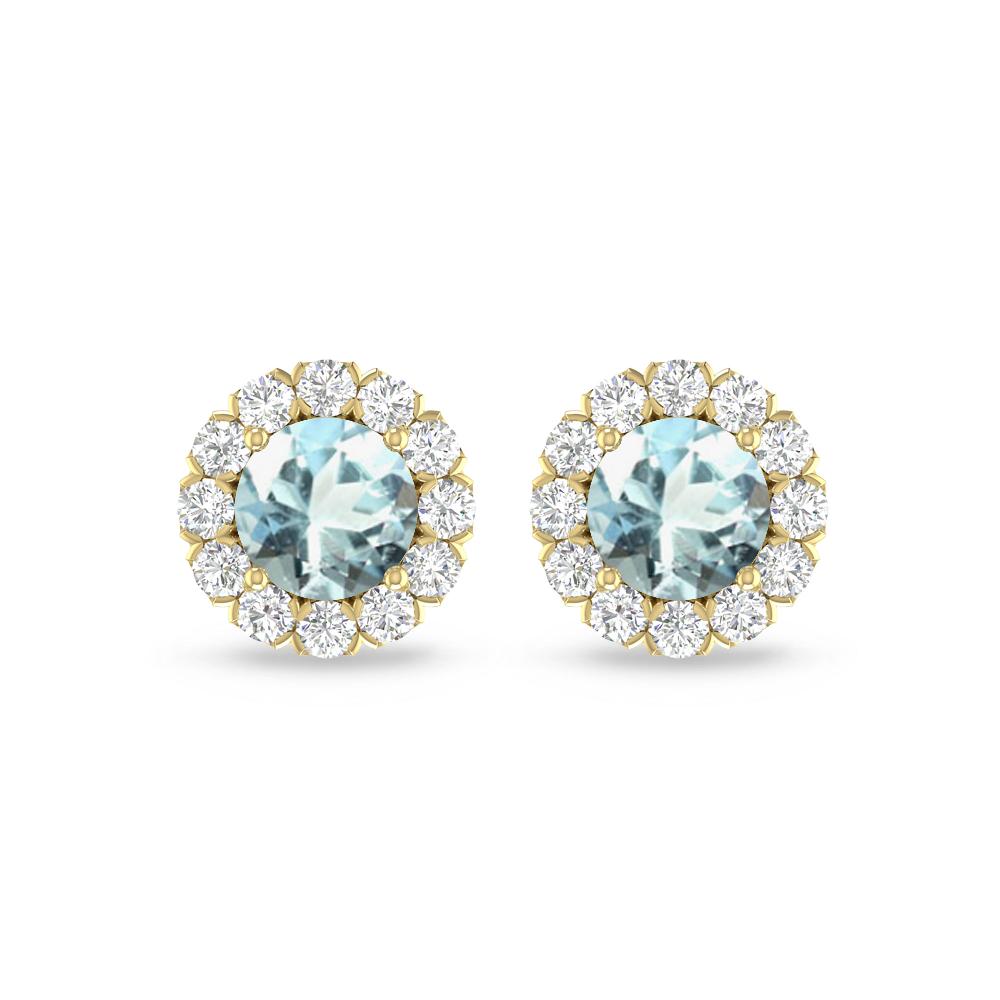 Yellow Gold - Aquamarine