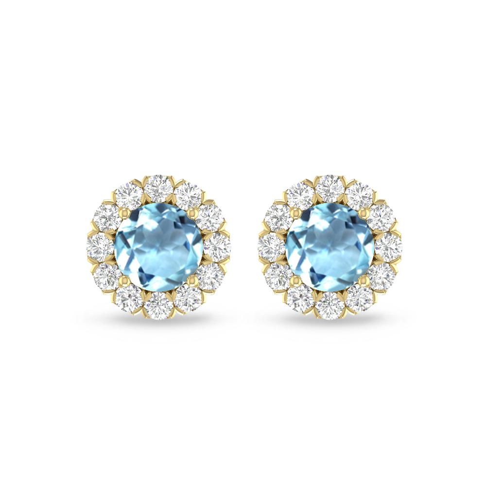 Yellow Gold - Aquamarine
