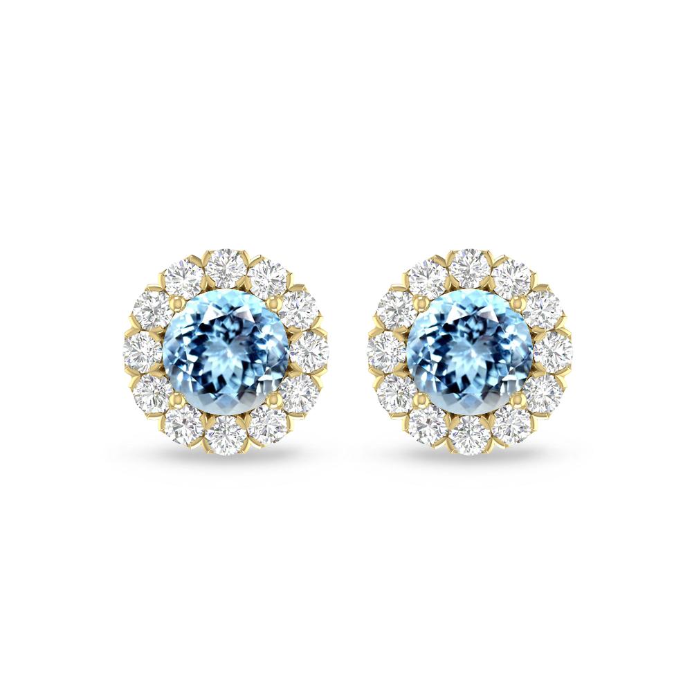 Yellow Gold - Aquamarine