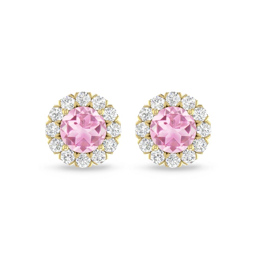 Yellow Gold - Pink Tourmaline