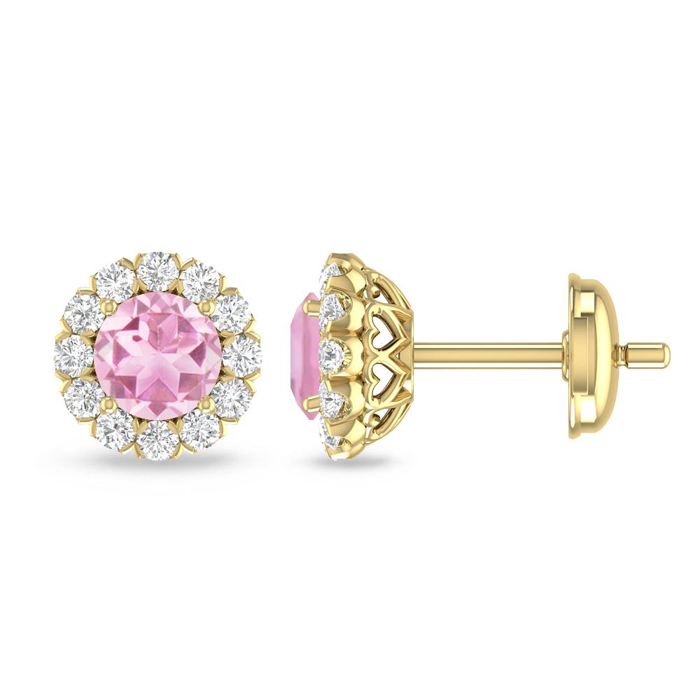 Yellow Gold - Pink Tourmaline