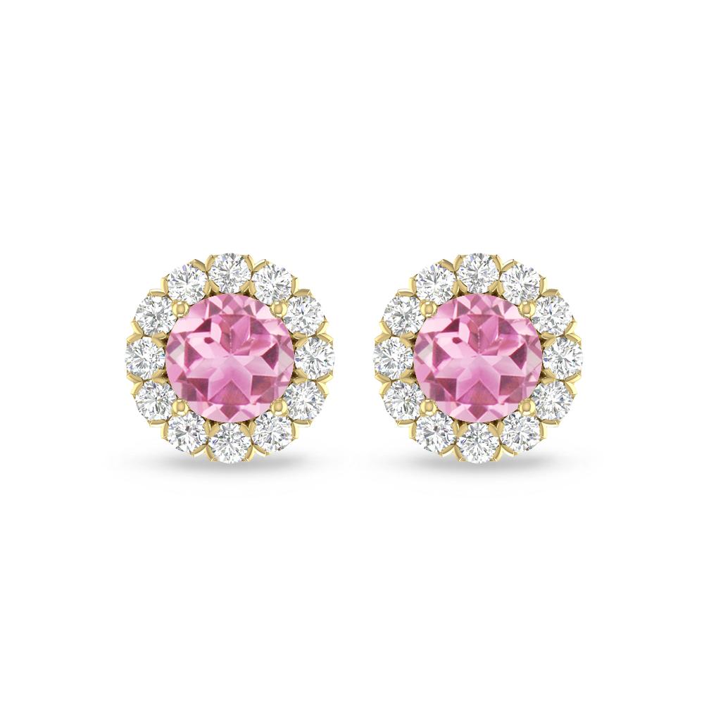 Yellow Gold - Pink Tourmaline