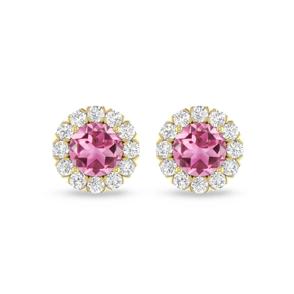 Yellow Gold - Pink Tourmaline